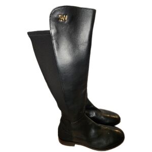 Stuart Weitzman Over the Knee 5050 Boot in Black Napa Leather size 8.5